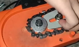 电链锯链条安装视频